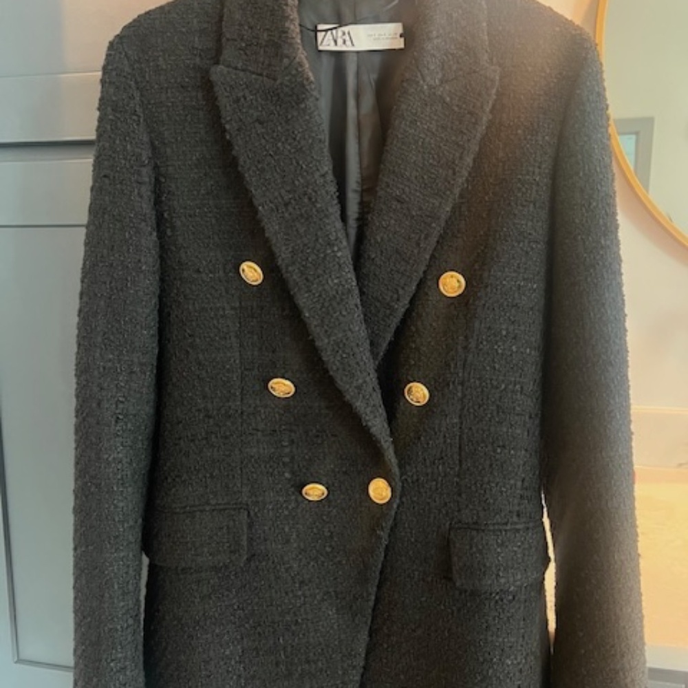 Zara Double-breasted Blazer